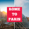 Tickets, timetables and routes for rome to paris by train.