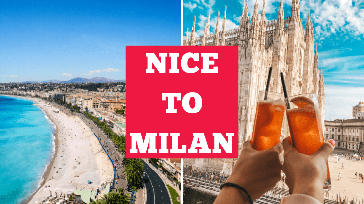 Information on trains from nice to milan